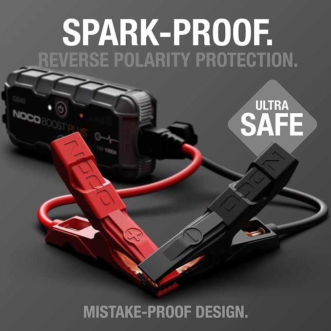 NOCO Boost GB40: 1000A UltraSafe Jump Starter – 12V Lithium Battery Booster Pack - Image 3