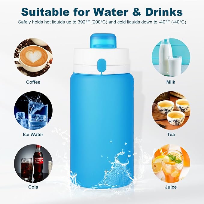 PLTCAT Collapsible Foldable BPA Free Reusable Lightweight Leak-Proof Travel - Image 6