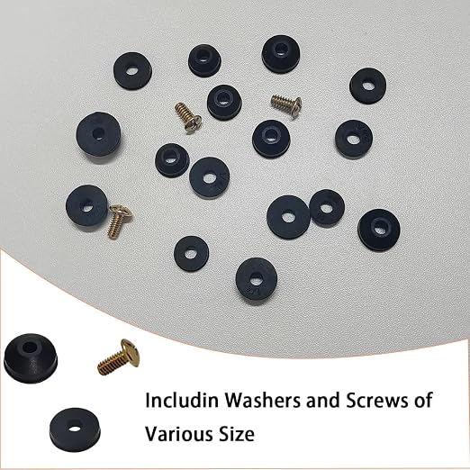 58 PCS Faucet Washers Assortment Kit, Flat & Beveled Rubber Faucet Washers - Image 5