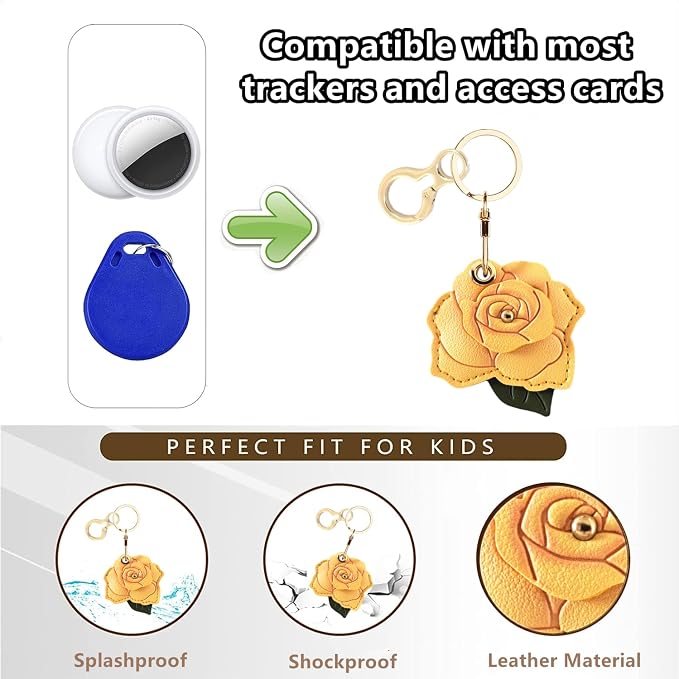 BORKUANA Leather Keychain Holder Case Compatible - Image 4