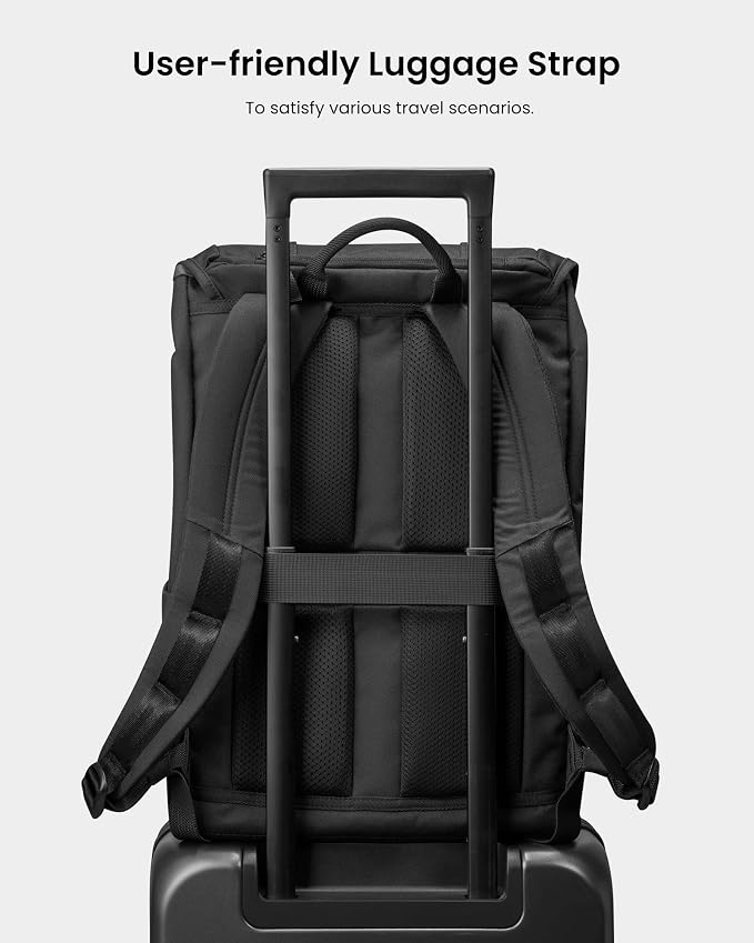 tomtoc Flap Laptop Backpack, Lightweight, Water-Resistant Casual Daypack - Image 7