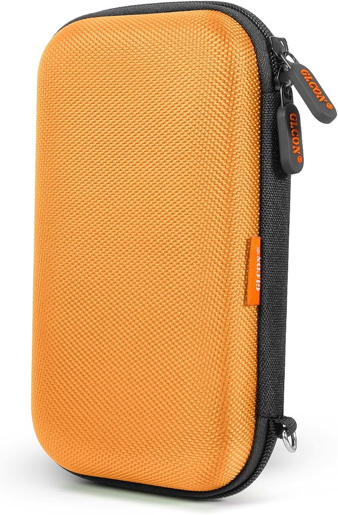 Orange Shockproof Hard EVA Carrying Case Travel Pouch by GLCON