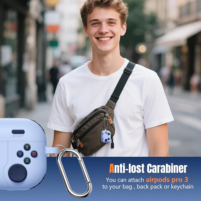 Game Case for AirPods Pro 3 Case 2025, Shockproof Silicone Cover for Apple - Image 9