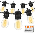 GvvooHome 100FT LED Outdoor String Lights, Commercial Grade Patio Lights by GvvooHome