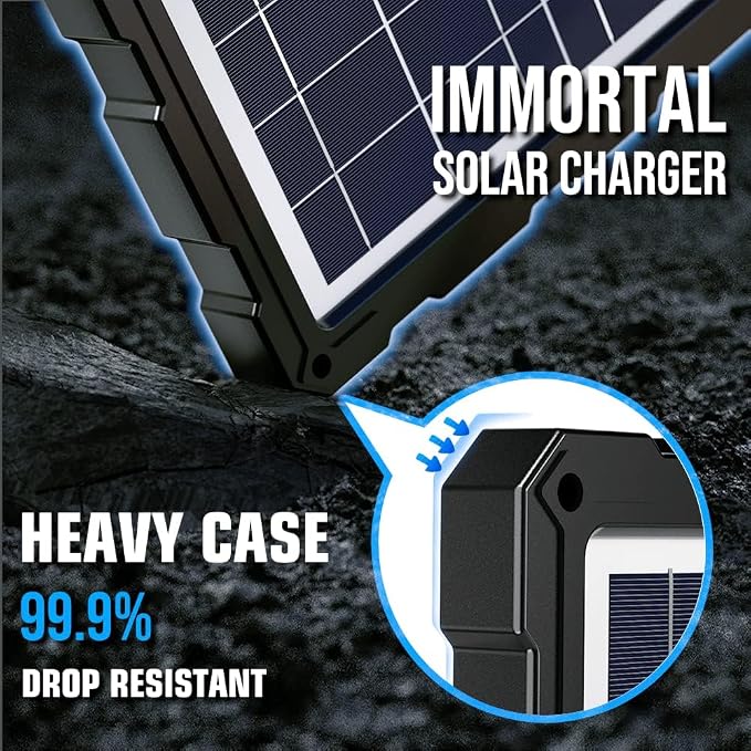 POWOXI-Upgraded-20W-Solar-Battery-Charger-Maintainer, External Smart 3-Stages - Image 6