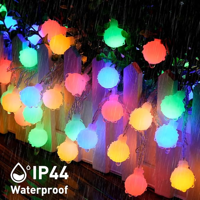 JMEXSUSS Globe String Lights Indoor, Color Changing Christmas Lights Plug in - Image 7