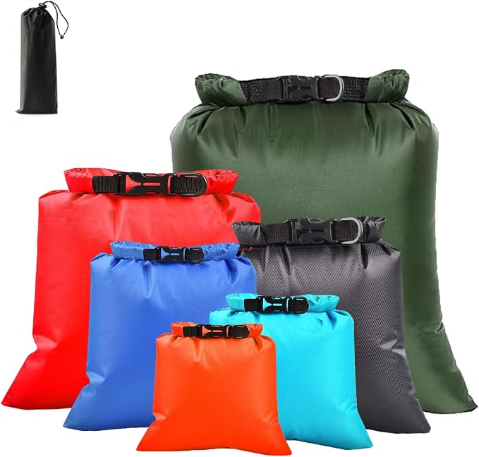 6PCS Dry Bags Waterproof, Lightweight Dry Bags by ILZAR