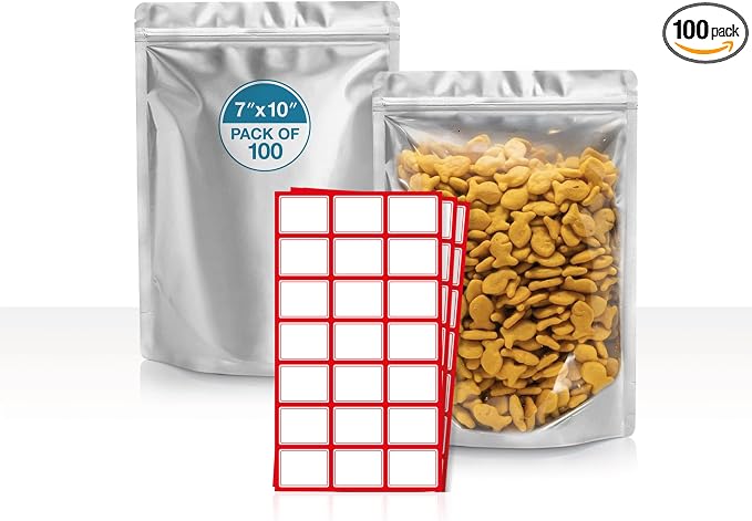 BELLE KR® 7x10 Quart Mylar Bags by BELLEKR