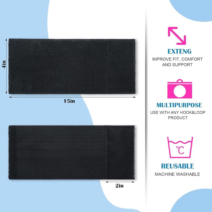 Geiserailie 4 Pcs Extender Strap Reusable Ice Belt Extender Strap Multipurpose - Image 2