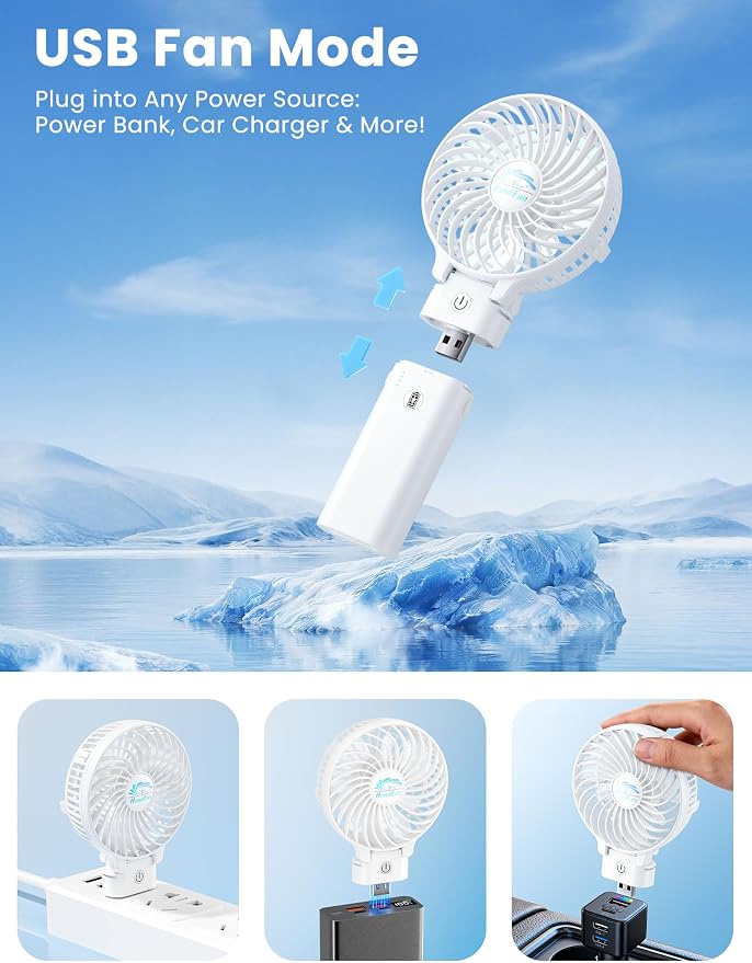 HandFan 5200mAh Portable Handheld Fan - Image 6