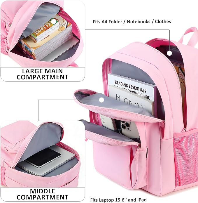 abshoo Classical Basic Travel Backpack - Image 2