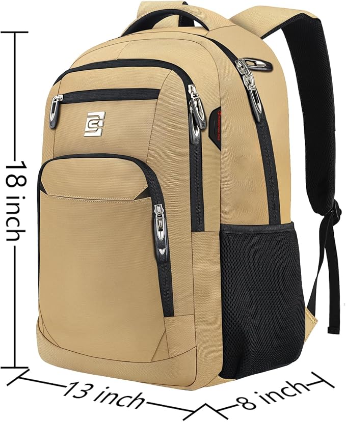 Volher Laptop Backpack, Business Travel Anti Theft Slim Durable Laptops Backpack - Image 3