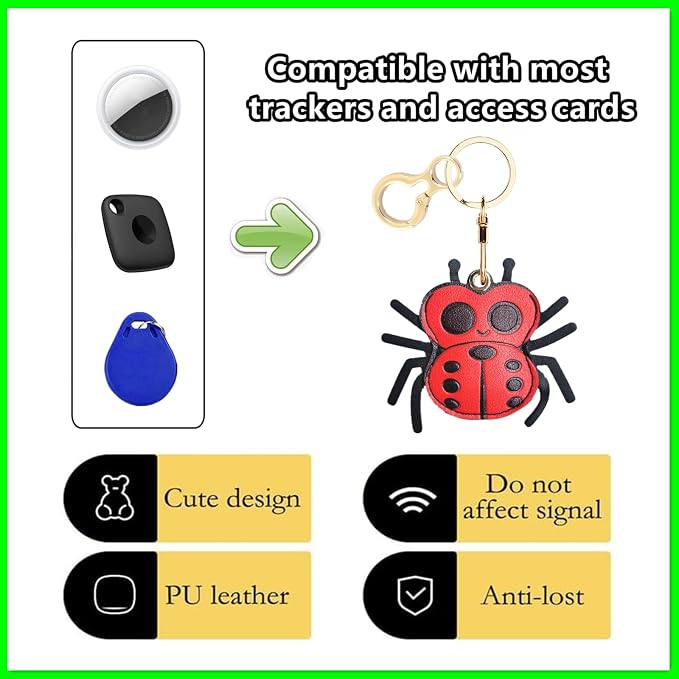 Leather Keychain Holder Case Compatible - Image 3
