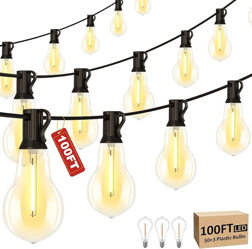 100FT LED Outdoor String Lights by QualityLightBulbLightofInnovation