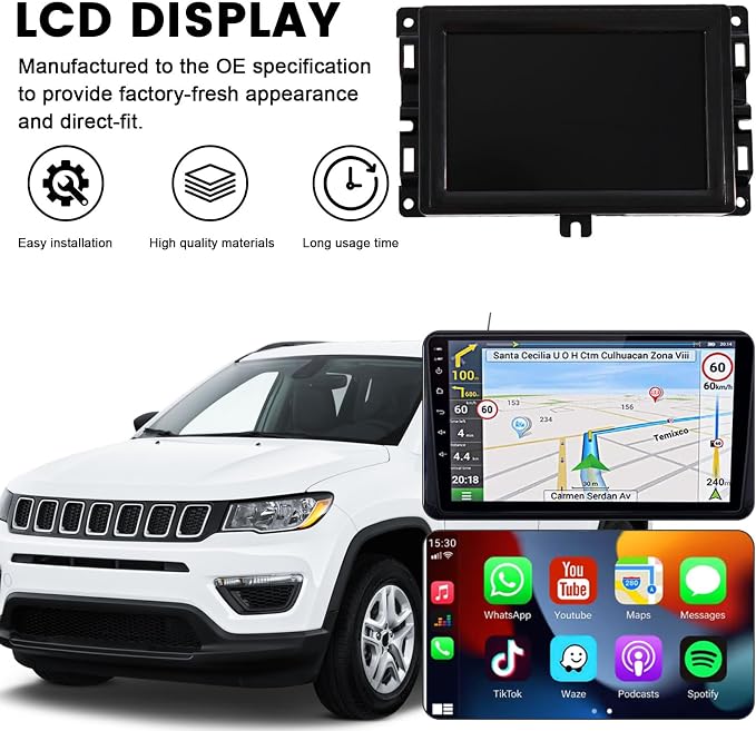 7" Uconnect Touch Screen Display Compatible - Image 5