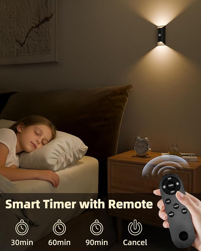 EZVALO Motion Sensor Wall Lights Indoor, 4000mAh Rechargeable Battery Operated - Image 6