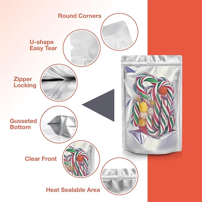 BELLE KR® 3x5 Small Mylar Bags for Freeze Dried Candy - Image 4