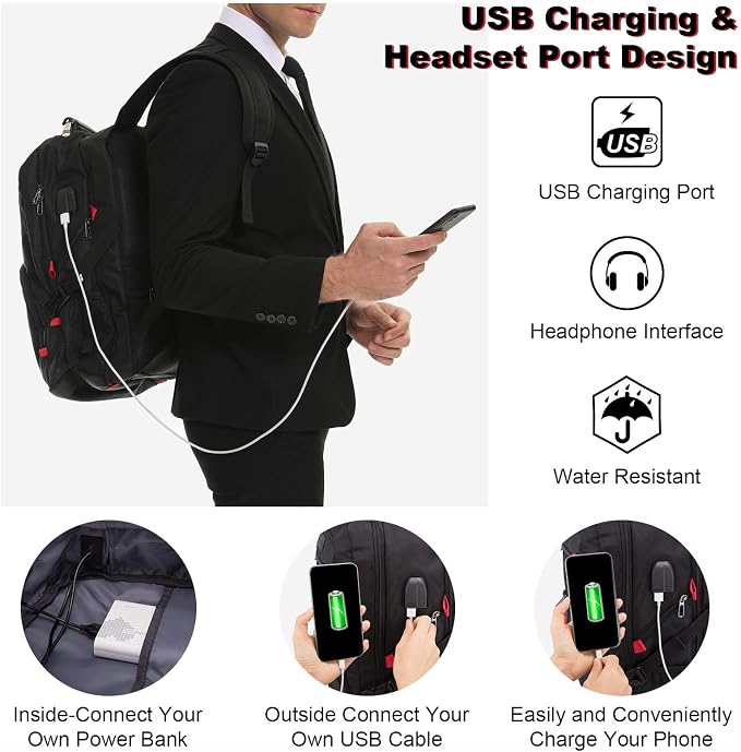 LOVEVOOK 17 Inch Laptop Backpack - Image 5