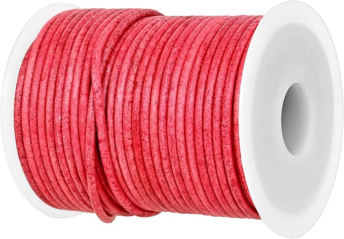 GENIQUE Real/Genuine Round Leather String Cord by GENIQUE
