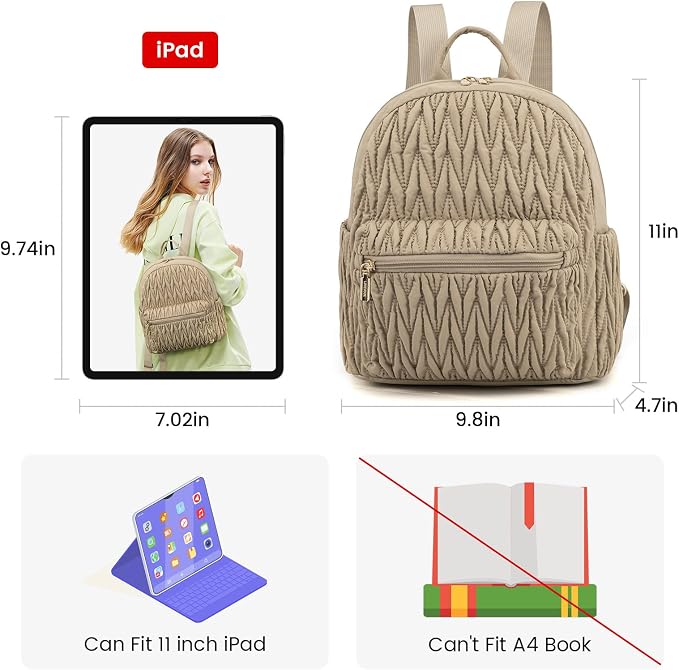 LOVEVOOK Mini Backpack for Women Light Weight Small Waterproof Backpack Purses - Image 3