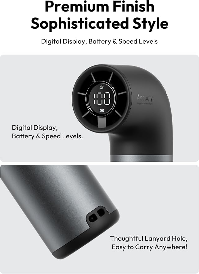 Aecooly Portable Handheld Fan, Powerful Turbo Mini Fan, 19000 RPM High Speed - Image 7