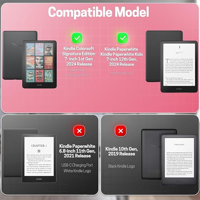 TNP Stand Case with Strap for Kindle Paperwhite 12th Gen 2024 / Kindle - Image 2