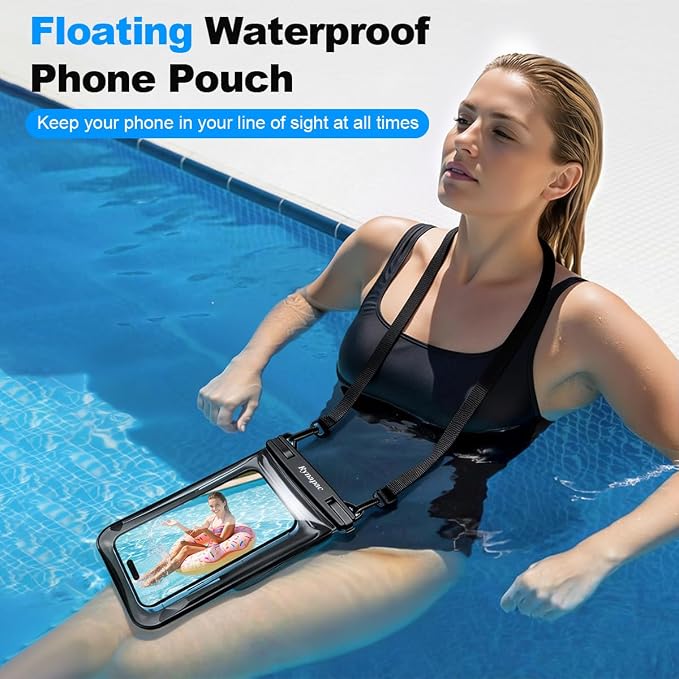 Rynapac IPX8 Waterproof Phone Pouch Floating, Double Space Waterproof Phone Case - Image 3