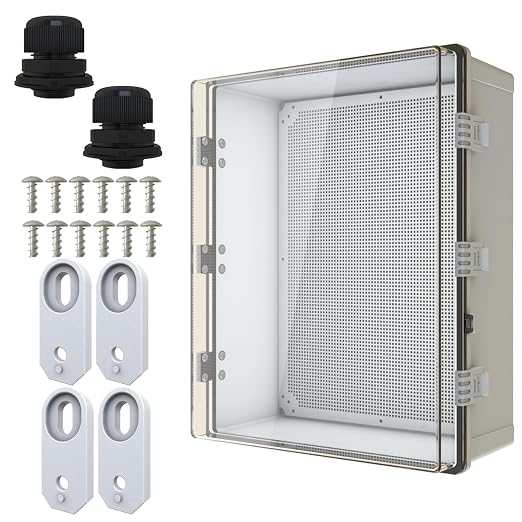 MAKERELE Extra Large Outdoor Waterproof Electrical Box IP67 Clear Waterproof by MAKERELE