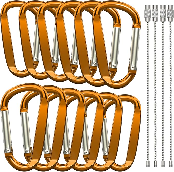 3" Aluminum Carabiner Clips by XIECHANEE