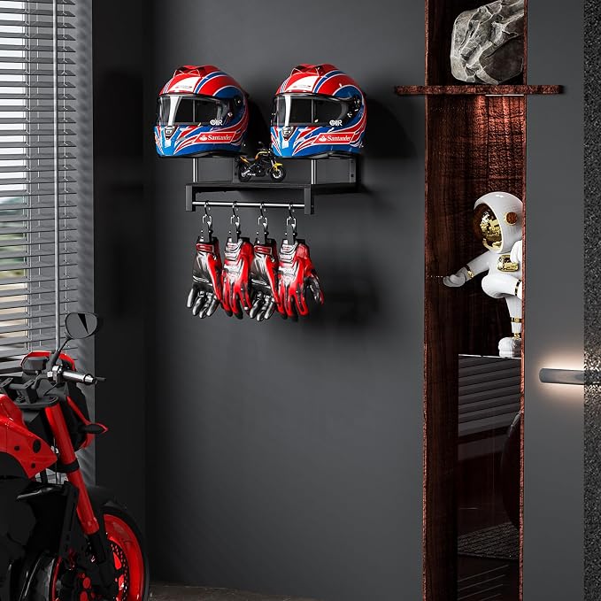 Motorcycle Helmet Holder Wall Mount, Helmet Rack - Image 6