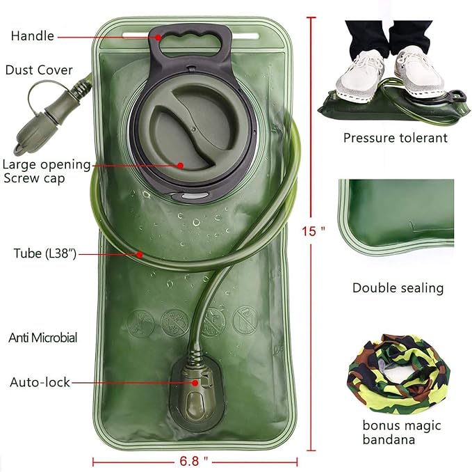 Hydration Bladder, 1.5-2-3L Water Bladder - Image 2