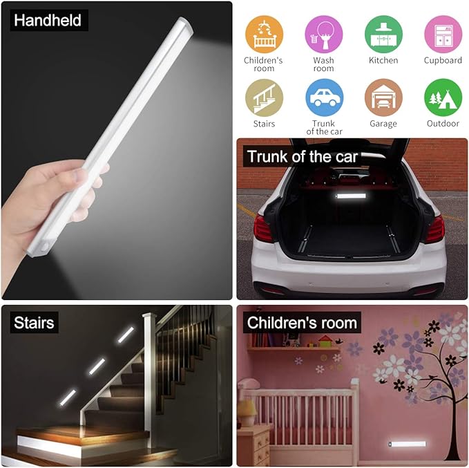 LED Motion Sensor Light, Under Counter Lighting, Wireless USB Rechargeable - Image 6