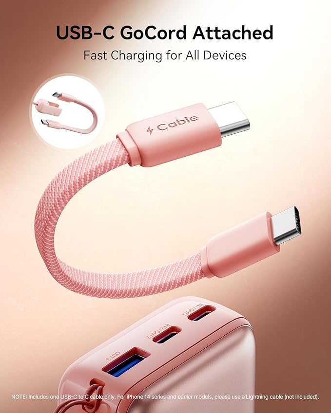 INIU Pocket Size Portable Charger, Ultra Small 10000mAh 45W PD Power Bank - Image 6