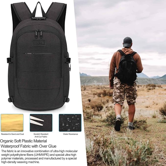 Tzowla Travel Laptop Backpack Water Resistant Anti-Theft Bag - Image 7