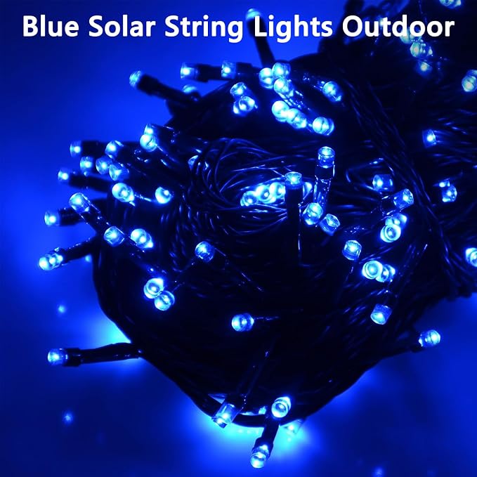 Upgrade Solar String Lights for Outside 2 Pack Total 180FT 500LED String Lights - Image 2