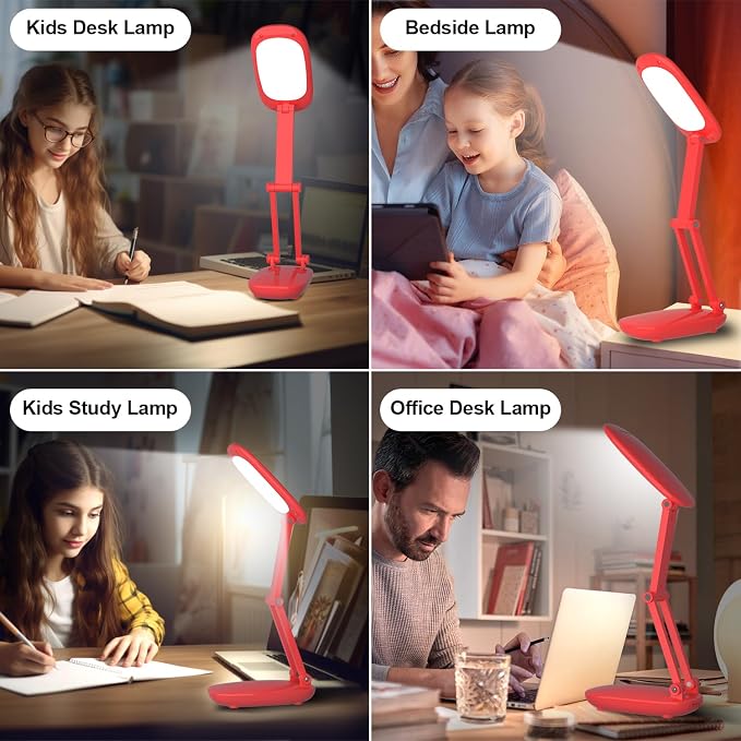 Akejrym LED Desk Lamp for Office Home & Battery Operated Lamp Rechargeable Lamp - Image 7