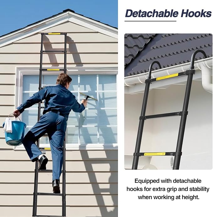 BOCOM 14.5 FT Aluminum Telescoping Ladder - Image 7