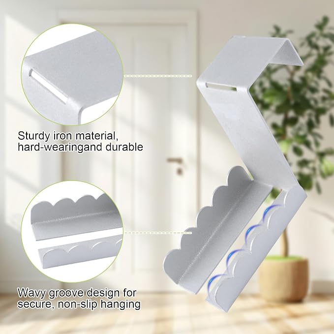 Double-Sided Over Door Coat Rack - Image 4