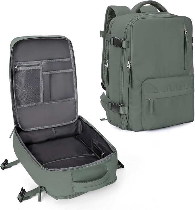 WONHOX Large Travel Backpack Carry on Flight Approved Laptop Work Business by WONHOX