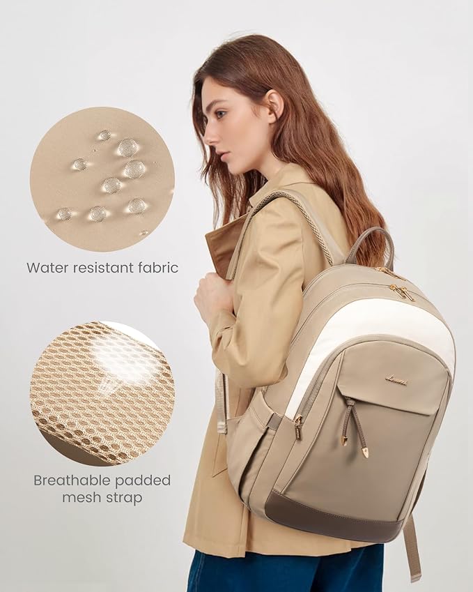 LOVEVOOK Laptop Backpack for Women, 15.6 inch Waterproof College Backpack Woman - Image 5