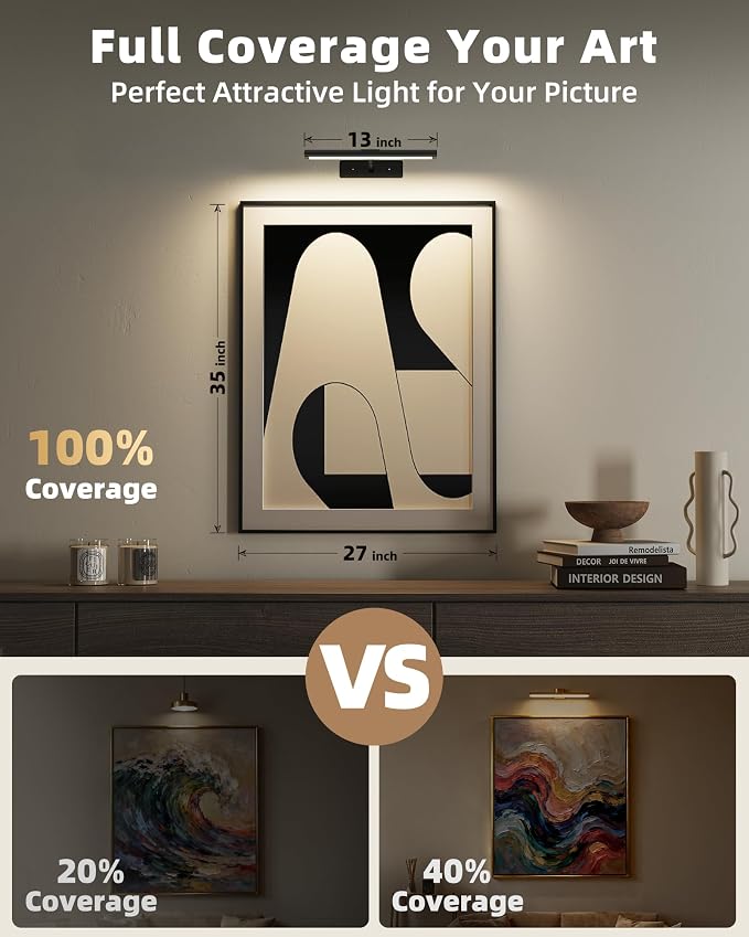 EZVALO Picture Light for Wall, Magnetic LED Art Painting Light - Image 3