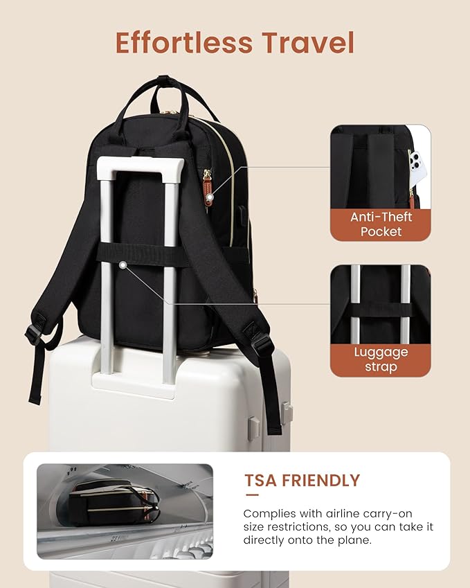 LOVEVOOK Backpack for Women, Laptop Backpack Women, Fits 17 Inch Laptop Bag - Image 7