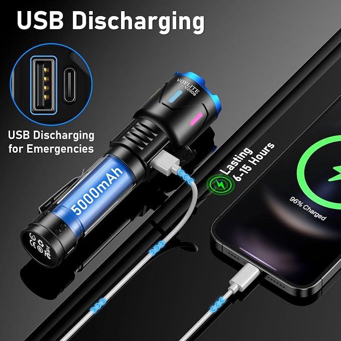 Flashlights High Lumens Rechargeable 5000mAh - Image 5