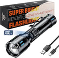 Esgofo Rechargeable Flashlights High Lumens 100000, Single Click Button Design by ESGOFO