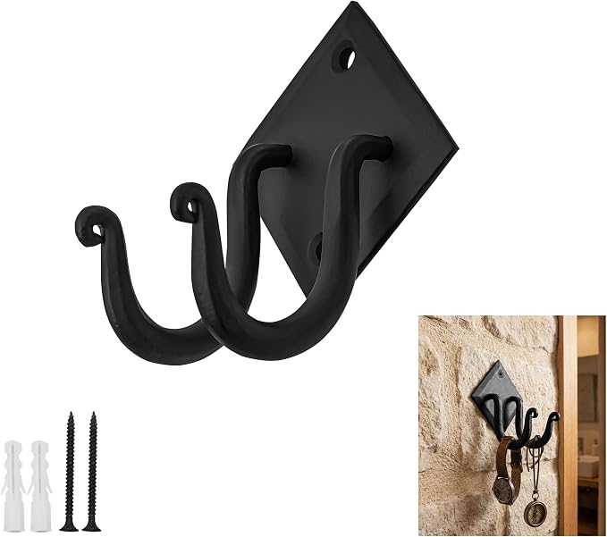 Mystic Colonial Rustic Hand Forged Iron Wall Hook by SaKeGa