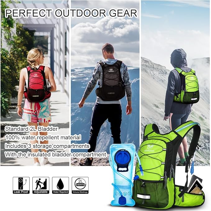 Mothybot Hydration Pack, Insulated Hydration Backpack - Image 6