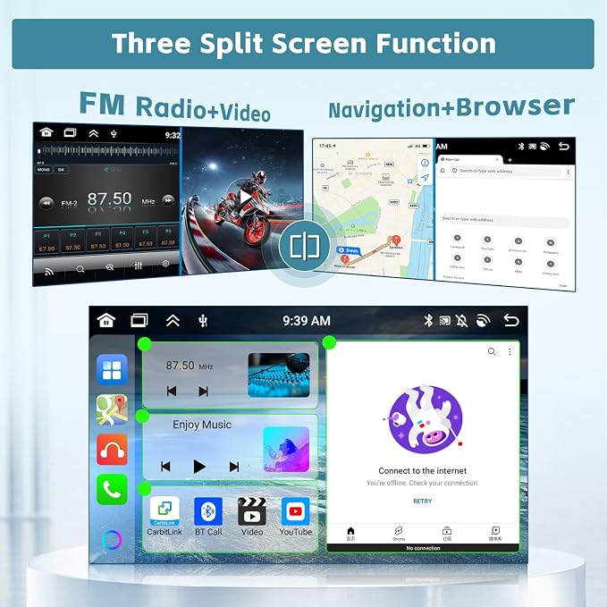 Hikity Android 13 Car Radio for 2007-2010 Jeep Compass Patriot - Image 6