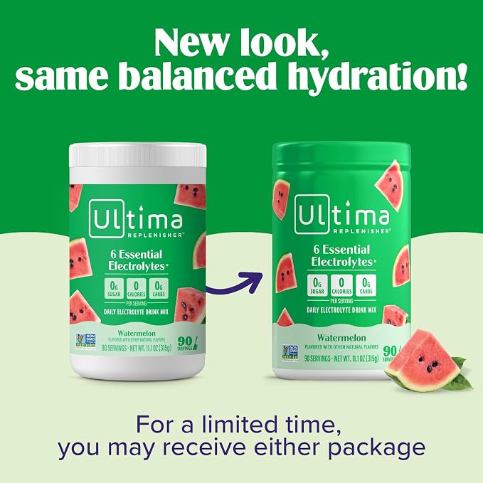Ultima Replenisher Daily Electrolyte Powder Drink Mix – Sugar Free – Watermelon - Image 4