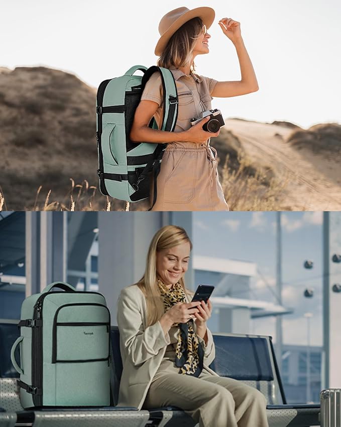 Vancropak Travel Bag, Large 40L Carry on Backpack Airline Approved Expandable - Image 10