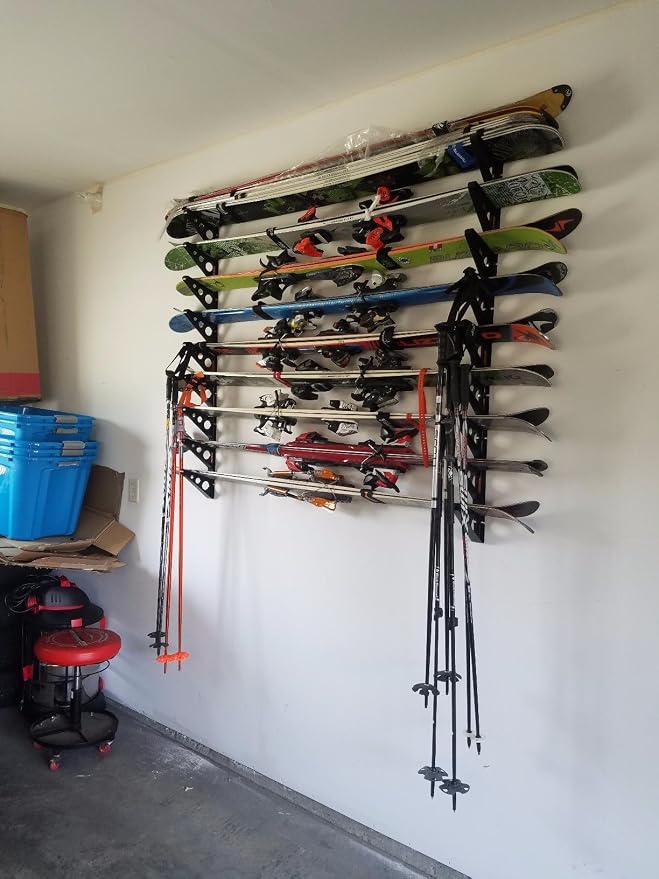 StoreYourBoard Ski Rack – Heavy-Duty Horizontal Ski Wall Mount & Snowboard Wall - Image 6
